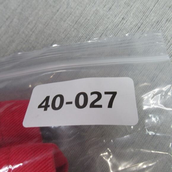 Vintage Trust Jean Shorts Size 33 Red Baggy Punk Skater Y2K 90s Heavyweight - Picture 13 of 13